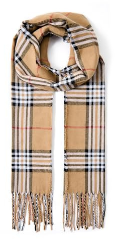 Durio Schal Damen Herbst Winter Lange Winterschal für Damen und Herren Warmer Damenschal mit Fransen