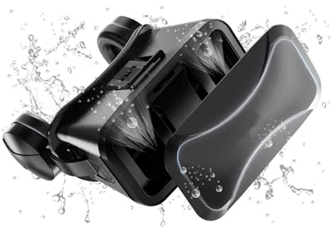 Gafas Auriculares con Control Remoto, Auriculares para teléfono, Gafas inmersivas para películas, Juegos, Buenas Gafas de Realidad Virtual 3D para niños y Adultos para Juegos y Videos 3D
