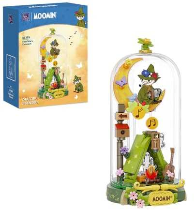 PANTASY Snufkin Concert Set de Blocs de Construction, Scène Musicale avec Figurines Détaillées, Jeu de Construction Créatif pour Adultes, pour Passionnés et Collectionneurs