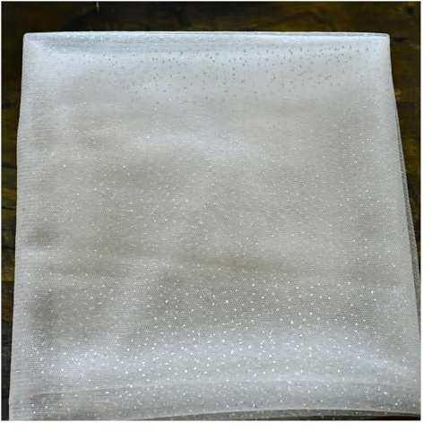 WDSBZNB Schleier Braut Funkelnde Brautschleier Lange goldene Braut Hochzeitsschleier Farbiges Garn mit Pailletten(Ivory,150cm)