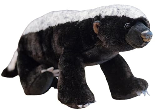 Peluche tasso | Comodo peluche decorativo per giocattolo di peluche per giocattolo di peluche imbottiti di miele nera | Bambola cattiva e soft honey unica e realistica per la casa e i bambini