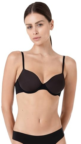 Lovable Reggiseno in Microfibra con Ferretto | Coppe Spacer Traspiranti e Modellanti per Comfort e Freschezza | Invisibilità | Invisible Breeze Donna, Nero, 34 / 3C