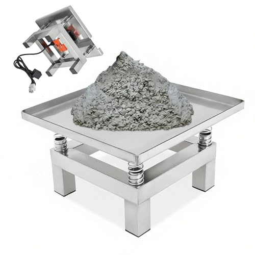 Tavolo Vibrante per Calcestruzzo 50w,Piccolo Vibratore per Calcestruzzo,Blocco Prova Vibrante per Forme Vibrazione,Tavolo Vibrante Piccolo Vibratore per Rimuovere Bolle D'aria Nel 50x50cm
