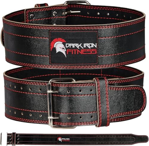 Weight Lifting Belt, Genuine Leather Belts for the Gym Men and Women,Stabilising Lower Back Support for Weightlifting Deadlift Workout Durable Comfortable & Adjustable with Buckle
