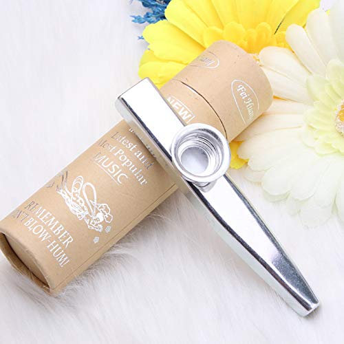 Kazoo silberne Aluminium-Legierung mit fünf Membran-Flöten-Membran-Mund-Kazoo-Musikinstrumente