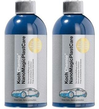 Koch Chemie 2x Nano Magic Plast Care, cuidado de materiales de plástico, limpiador para materiales de plástico, 500 ml