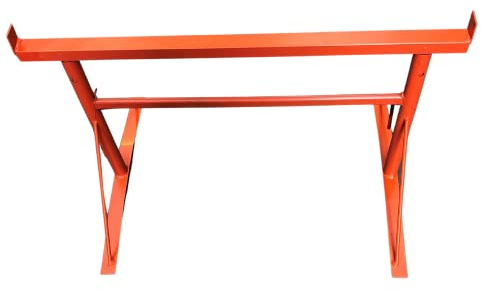 HILL TOP FABRICATIONS LTD - 1 x BUILDERS TRESTLES SIZE NO.1, ADJUST FROM 500mm - 780mm (Trestle Band Stands) SWL 400kg Made In The UK - Powder Coated Orange For Hard-Wearing Finish. Ideal For Builders
