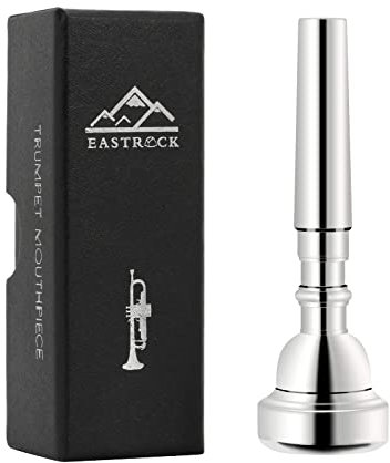 EastRock Trompetenmundstück 7C Trompete Mundstück Versilbert Ersatz Bb Trompetenteile Universal Trompete Übungsmundstück für Anfänger (7C, silber)