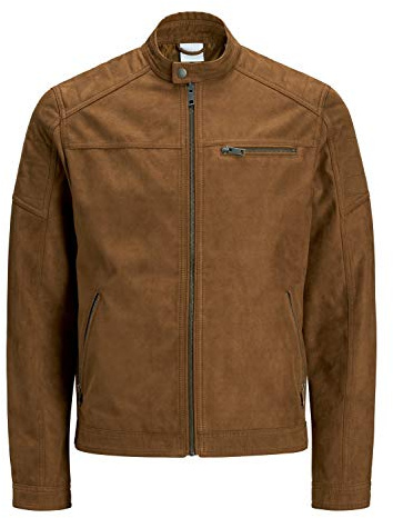 Jack & Jones Veste pour homme en cuir synthétique - Noir - Taille M
