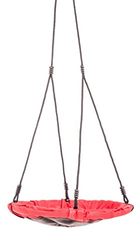 Jack and June 24 Diameter Red Round Swing Supports up to 300 lbs Swing