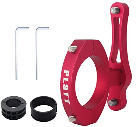 PLATT Bike Bottle Cage Mount Aluminium Alloy Bicycle Water Bottle Cage Handlebar/Seatpost Mount for Road Bikes MTB Kids Bike(Red)