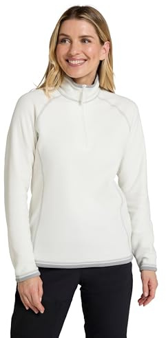 Mountain Warehouse Montana Womens Fleece Jumper | Durable & Lightweight Anti-Pill Ladies Half-Zip Top with Soft Microfleece for Warmth & Comfort, For Winter Layering