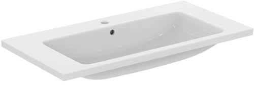 Ideal Standard - i.life B Waschbecken Top 101 cm mit offenem Mittelloch für Armatur und Überlaufloch, Möbel und Siphon separat erhältlich, weiß