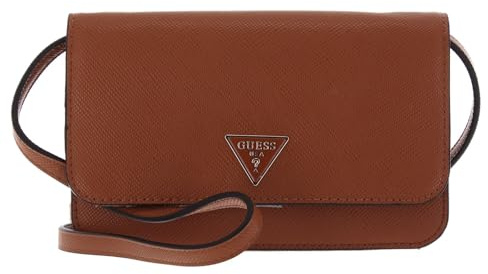 GUESS ECO Alexie SLG Phone Crossbody Cognac