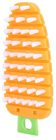Vegetable Brush,Carrot Veg,Carrot Shape Vegetable Brush Potato Scrubbing Brush Fruit Cleaner Kitchen Scrubber (Orange)
