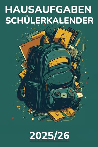 Hausaufgaben Schülerkalender: für Schüler mit Datum Notizen | Schülerplaner | To Do Listen | Stundenplan | Hausaufgabenheft |