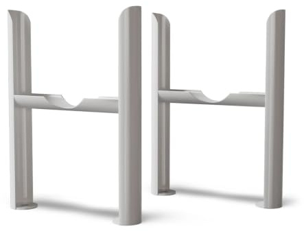 UK Radiators 4 Column Radiator Feet - Steel Freestanding Radiator Feet | Finish - 4 Column Traditional Design - Sturdy Steel Support for Radiators, Enhance Stability and Style