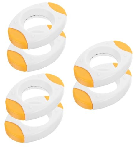 Zerodeko 6pièces Cutter Œufs Inoxydable Ouvre- Séparateur Et Outil De Craquage Gadget De Cuisine Pour Œufs Durs Et Mollets Design Élégant Et