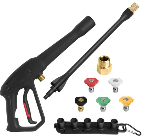Pressure Washer Spray Gun, for Ryobi Pressure Washer Gun, with Jet Wand and 5 Spray Nozzles