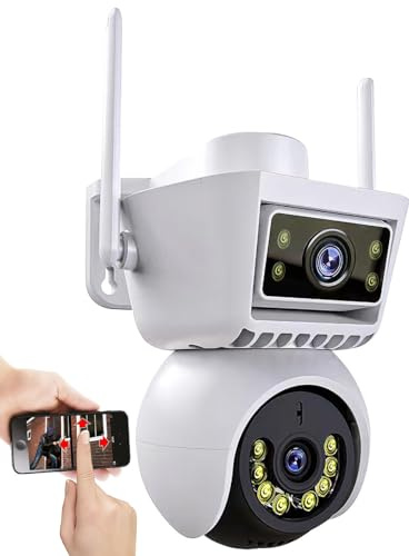 7links Dual Lens Kamera: Dual-Linsen-WLAN-Pan-Tilt-IP-Kamera, Full HD, Farb-Nachtsicht, IP66 (Überwachungskamera für aussen, Outdoor Surveillance Camera, Cam)