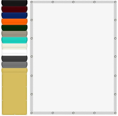 Tenda Parasole Esterno 4 x 6 m Impermeabile e Resistente Vela Ombreggiante Rettangolare Traspirante e Protezione per Esterni, Cortile, Giardino, Bianco
