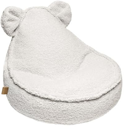 MEOWBABY Sitzsack Bär für Kinder Sitzpouf Kindermöbel Indoor Beanbag, Bearly, Cremig