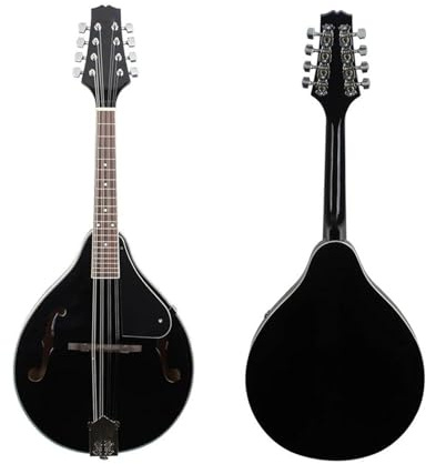 Mandoline Instrument De Musique Mandoline De Style A Ensemble De 8 Cordes En Tilleul Et Ébène Avec Étui Pour Débutants Pratique Des Instruments À Cordes