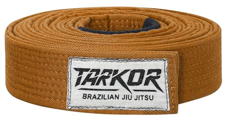 TARKOR Vintage Series BJJ Belt for Men & Women Brazilian Jiu Jitsu Belt for Jiu Jitsu Gi (Vintage Brown, A5)