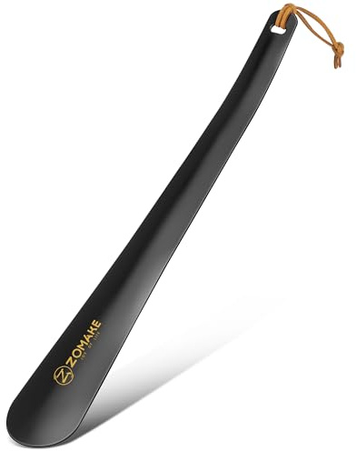 ZOMAKE Calzascarpe Lungo, Calza Scarpe Metallo 30cm, Calzante per Scarpe, Shoe Horn Facile Da Usare per Uomini Donne Anziani (1 Pezzo)