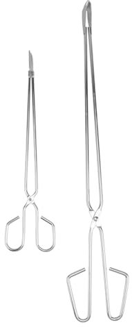 DECOMELODY 2pezzi Pinze Per Carbonella Inossidabile Clip Per Bbq All Aperto e Manico Ergonomico e Accessorio Pratico Per Grigliate e Cottura Al