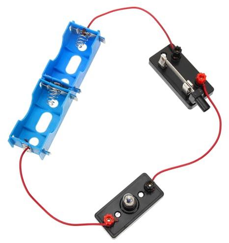 KONTONTY Kit de Circuitos Eléctricos Educativo para DIY con Interruptores Bombillas y Cables Experimentos Científicos Stem para Años Material Didáctico para Escuelas Primaria y Secundaria
