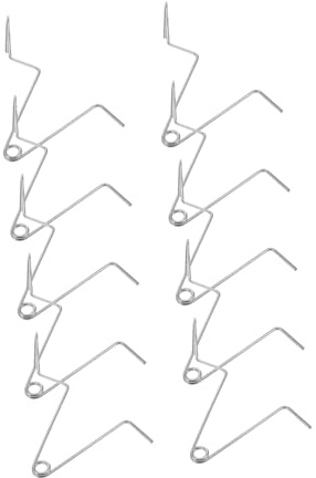 VICASKY 10 Stück Teiliges Edelstahl Bienenkasten Verbinder Federspanner Stabiler Imker Fixierclip Leicht Kompakt Ergonomisch Für Sicheren Transport Und Verbindung Von Bienenbeuten