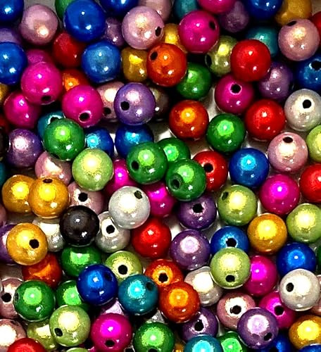 Wunderperlen 10mm 50g (ca. 90 Stück) – Kreativ Miracle beads Mix für Schmuck & DIY (Mix Bunt)