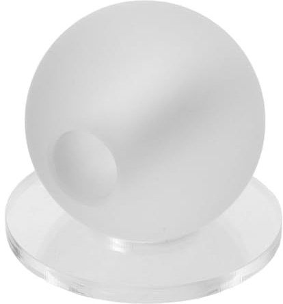 Hemobllo Entraîneur de Coups de Billard Trou 16 MM – Balle Mate Transparente en Résine Antidérapante – Outil D’Entraînement pour Débutants au Billard et Snooker – Accessoire Pratique pour
