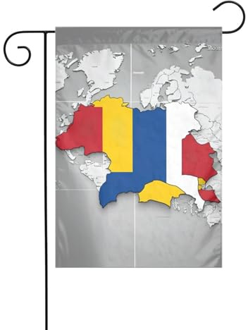 Drapeau de position de la Roumanie - Drapeau de fête imprimé - Drapeau d'extérieur d'hiver et bannière de cour pour porche, pelouse, jardin - Décorations de Noël