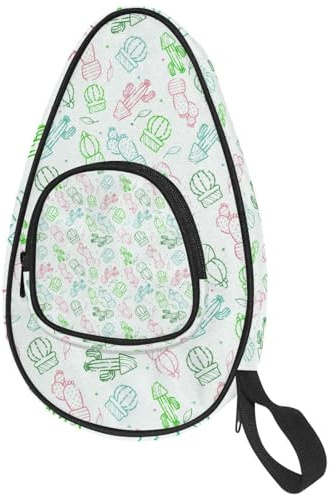 lcndlsoe Housse de protection pour raquette de tennis de table Motif cactus