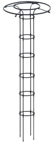 Garden Trellis for Climbing Plants, 82.7 Inch Adjustable Garden Obelisk, Outdoor Flower Trellis Cage for Roses, Clematis, Vines in Patio, or Containers