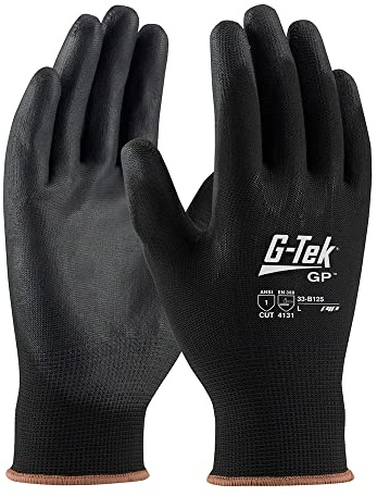 PIP Protective Industrial Products 33-B125-L PIP 33-B125-L Black Nylon Gloves, L, Black (Pack of 12)