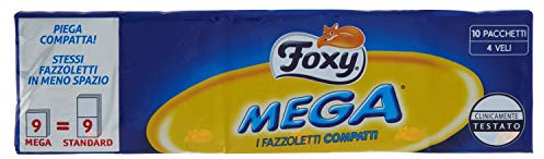 FAZZOLETTI TASCABILI FOXY MEGA Pz 10