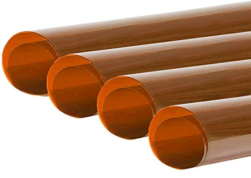 4PCS Orange Correction Gel Lighting Filter 40x50cm/16x20in, Full CTO Films Color Filter Kit, Photography Transparent Light Gels for 800W Red Head Light Spotlight Flash Photo Studio Video