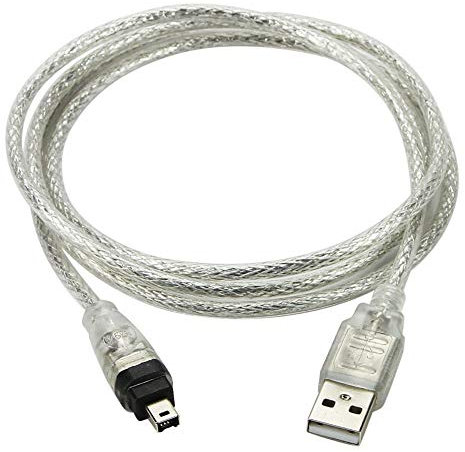 Cablecc - Cavo adattatore da USB maschio a Firewire IEEE 1394 a 4 pin maschio iLink per Sony DCR-TRV75E DV