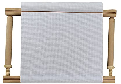 Nurge Stickrahmen, verstellbare Spannung, Kreuzstich, Gobelin, 75 cm x 30 cm, Buchenholz, braun