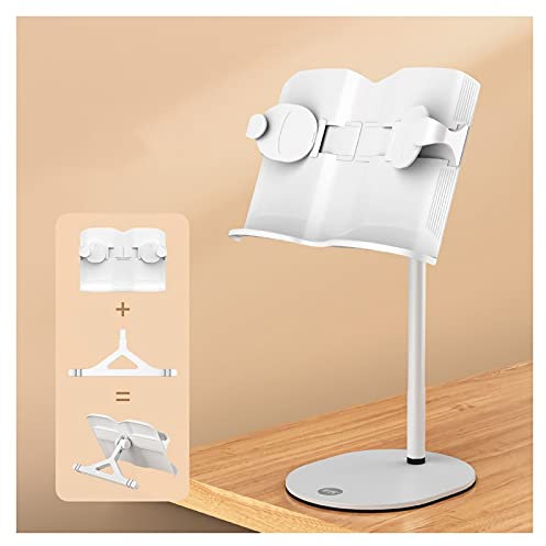 Leseständer BUCHEN Sie den Tablet-Stand, für die Schulbüro-Bibliothek, einstellbare 3-Wege, aufrechterhaltiger Halter spart Schreibtischraum, weißer Tischstätterständer Bücherregal (Size : C)