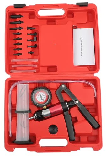 maXpeedingrods 22pcs Brake Bleeder Tester Tool Kit Vacuum Pump Motorcycle Bleeding Hand Pump