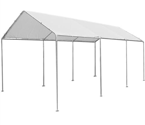 Decorspace Auto Pavillon Carport mit Pfosten aus Stahl Garage Garten (6 x 6 m)