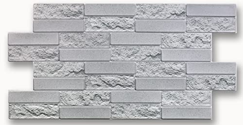 Grace Baltic - Panneaux muraux 3D pour la décoration murale intérieure - Panneaux en PVC fins et élastiques non adhésifs - Décoration murale intérieure - Tatouages muraux - Matériau PVC 3D (18 pièces