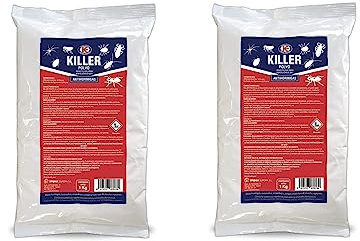 Peyca Killer Polvo insecticida 1kg, Pack 2 Unidades, para Todo Tipo de Rastreros - Impex Europa