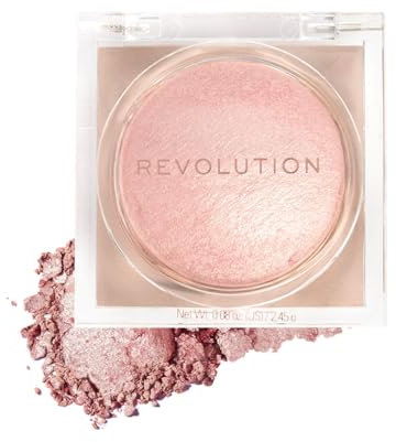 Makeup Revolution Beam Bright Highlighter - Formula da Polvere a Liquido per un Eclat su Tutto il Viso, 5 Incantevoli Tonalità: Pink Seduction