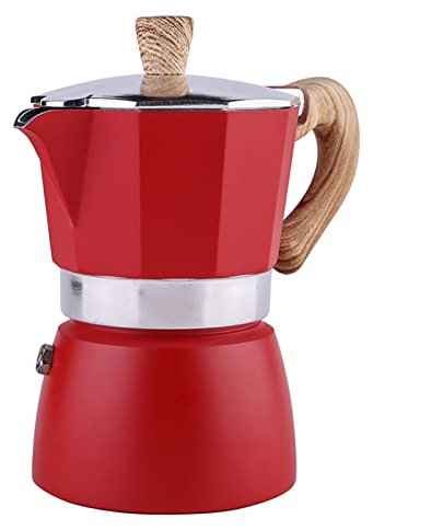 GaRcan Caffettiera moka da 300 ml Caffettiera in alluminio per caffè espresso Latte con filtro Caffettiera nordica per la casa italiana (D One)
