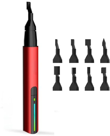 Petite ponceuse à stylo, mini outil rotatif sans fil, stylo de ponçage à chargement rapide USB avec tête de ponçage 8 pièces, stylo de polissage électrique for micro-ponçage for la fabrication de modè